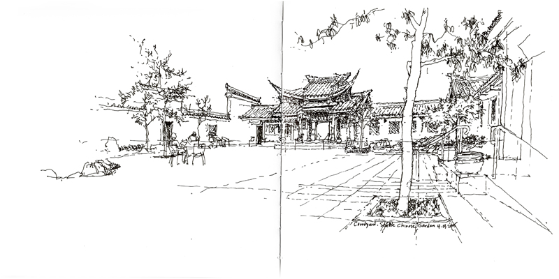 SketchCrawl - Old Town - Chinese Garden | Used the Hero M86 … | Flickr